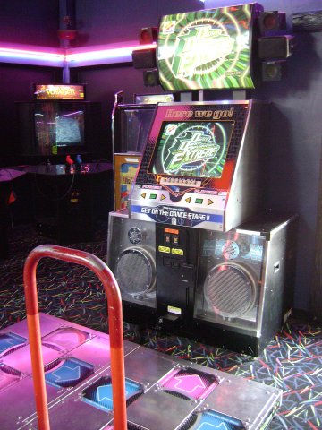 The Dance Dance Revolution arcade game
