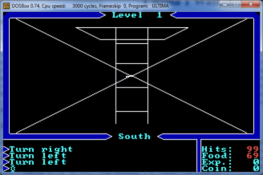 The wireframe dungeons in Ultima were created using code from Akalabeth