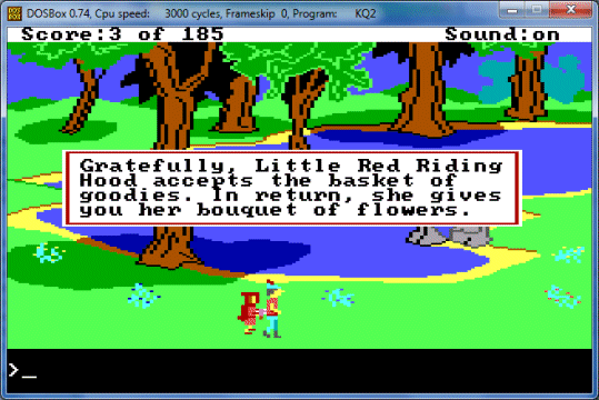In King's Quest II, King Graham encounters various well-known fictional characters