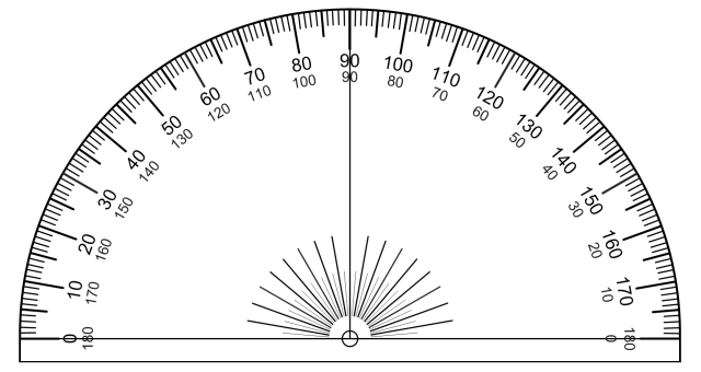 A typical protractor