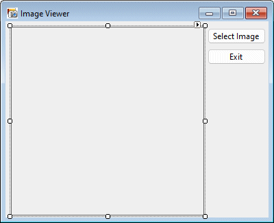 The ImageViewer form, with its visible controls