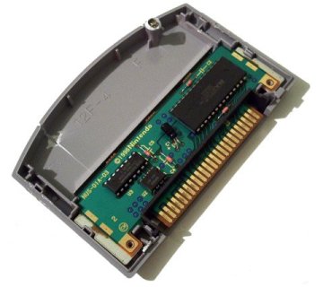 Inside a standard Nintendo 64 game cartridge