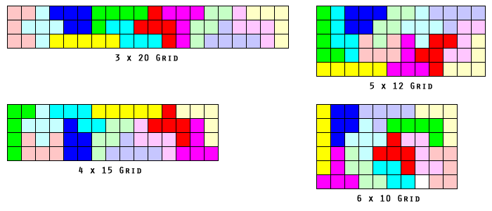 A set of twelve pentominoes containing no duplicates can completely fill a rectangular area