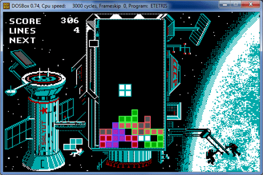 Spectrum Holobyte's DOS version of Tetris depicted various Russian themes
          (http://www.abandonwaredos.com)