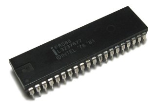 An Intel 8088 microprocessor