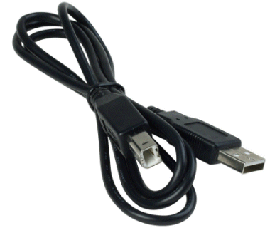 A standard USB 2.0 cable