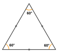 In an equilateral triangle, all sides and all angles are equal
