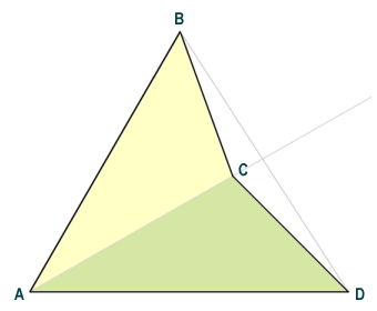 The dart can be viewed as two congruent triangles