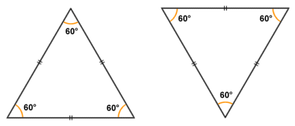 The triangles are congruent because they have the same shape and dimensions