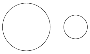 Two circles are always similar because they have the same shape