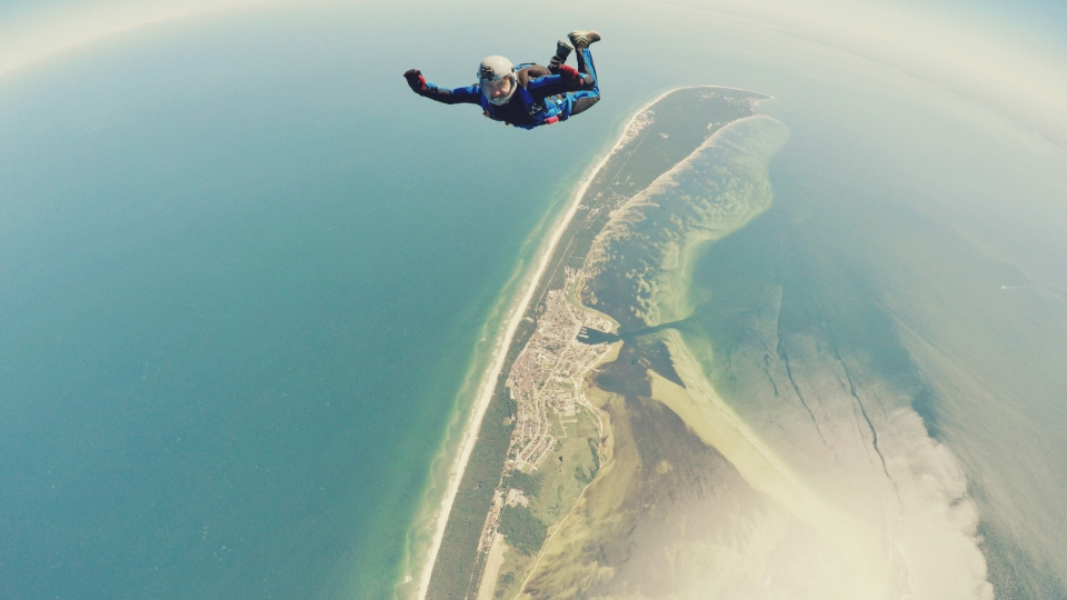 A skydiver will encounter increasing air resistance as their speed of descent increases Photograph: Kamil Pietrzak
          