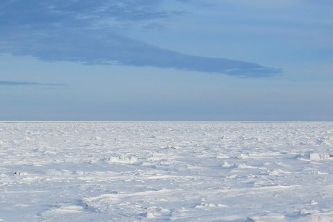 Sea ice in Hudson Bay, north eastern Canada
