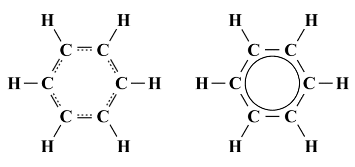 Alternative representations of the hybrid structure of benzine