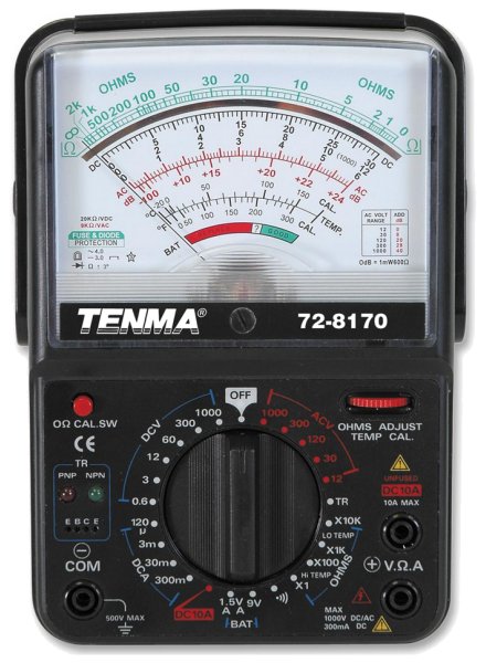 A TENMA 72-8170 analogue multimeter