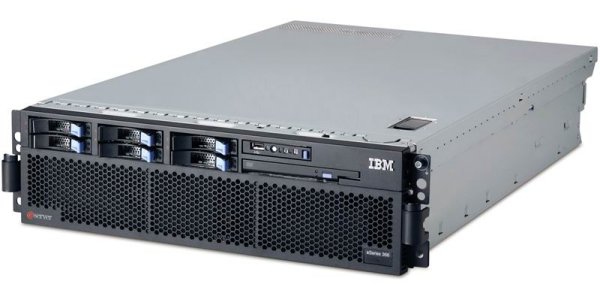 A 3U IBM rack-mount server