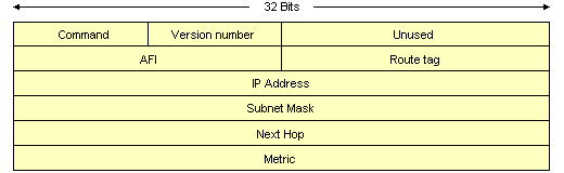 The format of the IP RIP 2 packet
