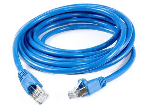 Twisted-pair Ethernet cables are used in LANs and home networks