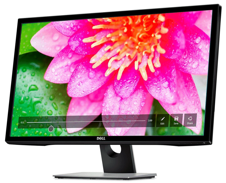 A Dell S2817Q 28in 4K Ultra HD Monitor with a resolution of 3840 x 2160 pixels