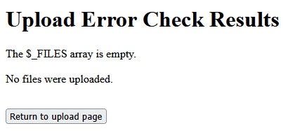 If we try to upload all the files, nothing is uploaded
